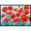 Micasa Poppies Indoor or Outdoor Mat, 18 x 27 MI11019